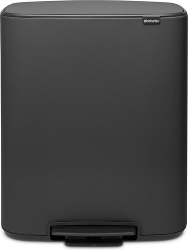 Brabantia bo prullenbak - 60 liter - 1 vak - mineral infinite grey