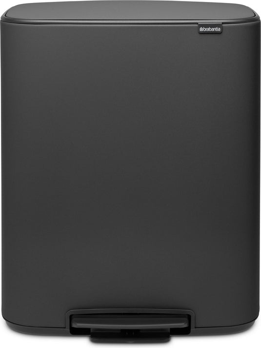 Brabantia bo prullenbak - 60 liter - 1 vak - mineral infinite grey