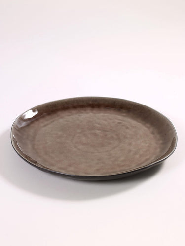 Serax - pascale naessens pure - bord l - bruin - 33 ø - 2 stuks