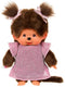 Monchhichi pop meisje in roze glitterjurk - 20 cm