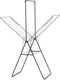 Brabantia hangon droogrek 25m - met stang - inklapbaar wasrek - matt black