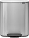 Brabantia bo prullenbak - 60 liter - 1 vak - matt steel fingerprint proof