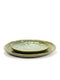 Serax - pascale naessens pure - bord l - zeegroen - 28 ø - 2 stuks