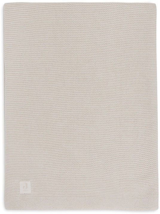 Jollein baby deken ledikant - 100x150cm - basic knit - oatmeal