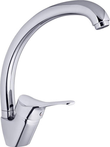 Schütte attica keukenkraan - mengkraan - hoge, draaibare uitloop - zijdelingse greep - chroom