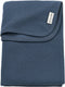 Meyco baby jacquard ledikant deken - flannel - indigo - 100x150cm - 1.0 tog