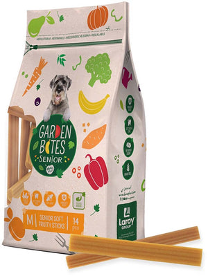 Garden bites duvoplus - soft fruity sticks hondensnacks - hondensnoepjes - vegetarisch glutenvrij - senior medium 14st