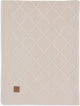 Jollein - deken wieg 75x100cm - wiegdeken, wiegdekentje, dekentje baby - check knit oatmeal