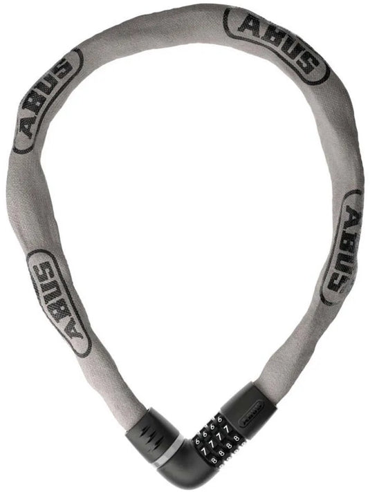 Abus fietsslot kettingslot - tresor 6807c - security level 7 - grijs - 110 cm - geschikt voor elektrische fietsen en stadsfietsen