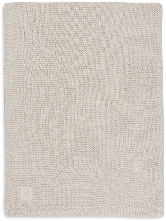 Jollein baby deken wieg - 75x100cm - basic knit - oatmeal