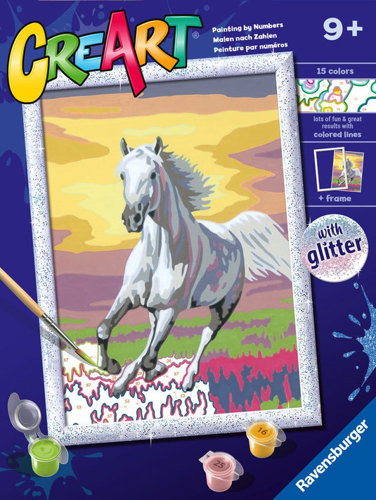 Ravensburger creart schilderen op nummer - paard bij zonsondergang
