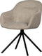 Woood eetkamerstoel grant-jaki - chenille - zand - 80x56x50