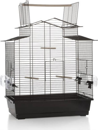 Beeztees iza 3 open - vogelkooi - zwart - groot - 59x38x65 cm