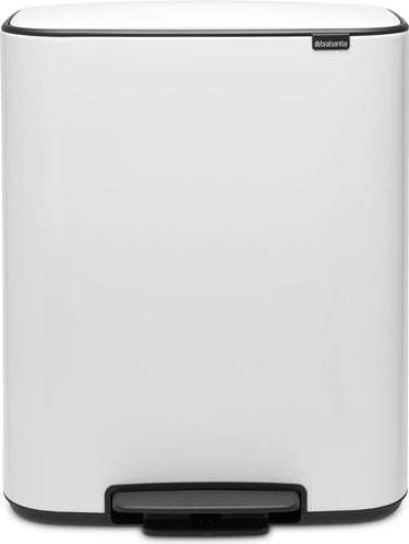 Brabantia bo prullenbak - 60 liter - 1 vak - white
