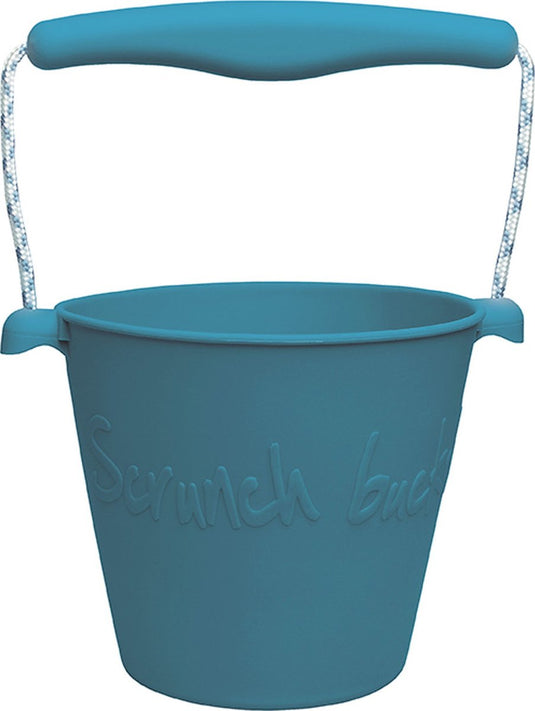 Scrunch speelgoedemmer - grijsblauw - opvouwbaar - recycleerbaar
