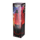 Merkloos lava lamp vulkaan zwart rood