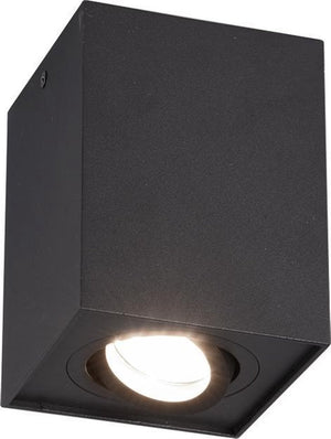 Trio biscuit - plafondlamp - zwart mat - excl. 1x gu10 35w