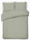 Hush. living hush living - dekbedovertrek percale 100% katoen - 200tc - extra fris en koel - sterk en slijtvast - 200x220+20cm - 2 x 60x70cm kussenslopen - met bevestigingslusjes - lichtgroen