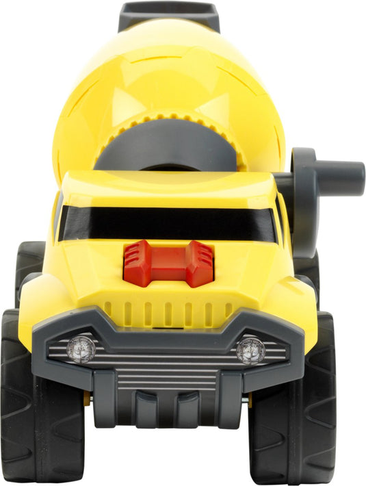 Klein toys power cementwagen - 23x11x14,5 cm - schaal 1:24 - geel zwart