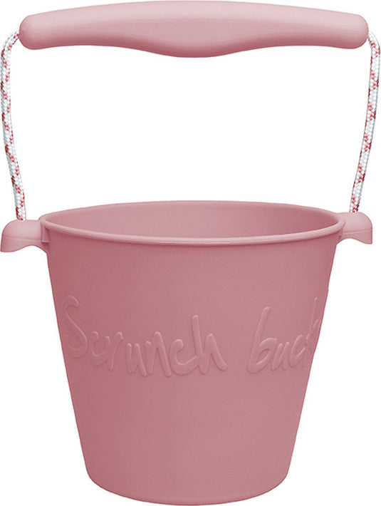 Scrunch speelgoedemmer - roze - opvouwbaar - recycleerbaar