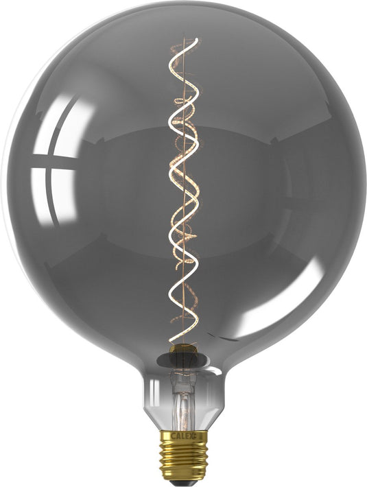 Calex kalmar xxl titanium - e27 led lamp - filament lichtbron dimbaar - 5w - warm wit licht