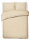 Hush. living hush living - dekbedovertrek 100% katoen - 144tc - soepel en ademend - 240x220+20cm - 2 x 60x70cm kussenslopen - met bevestigingslusjes - zand