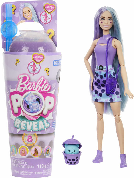 Barbie reveal - bubbelthee pop - taro melk