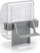 Beeztees voer- en drinkbak - vogel - transparant grijs - 2st