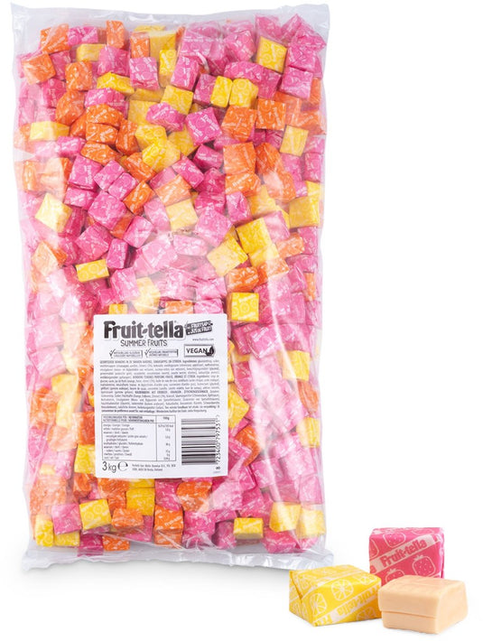 Fruit-tella fruittella summer fruits - snoep - vegan - 1x3kg