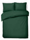 Hush. living hush living - dekbedovertrek 100% katoen - 144tc - soepel en ademend - 200x220+20cm - 2 x 60x70cm kussenslopen - met bevestigingslusjes - donkergroen