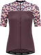 Rogelli essential graphic fietsshirt - korte mouwen - dames - burgundy - maat s