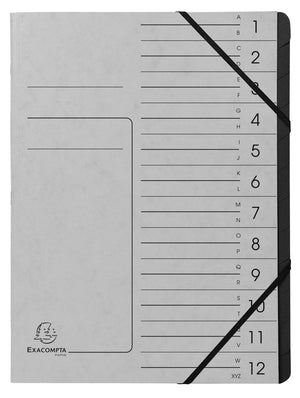 Exacompta 541211e, project folder, a4, karton, grijs, 355 g m², elastische band