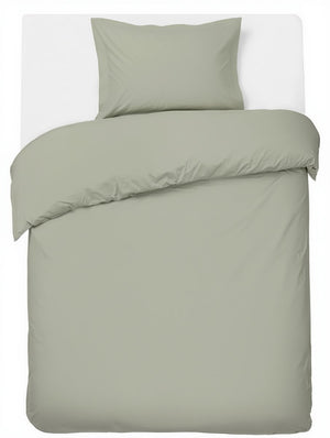 Hush. living hush living - dekbedovertrek percale 100% katoen - 200tc - extra fris en koel - sterk en slijtvast - 140x220+20cm - 60x70cm kussensloop - met bevestigingslusjes - lichtgroen