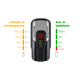 koplamp Aura 80 Lux led USB-oplaadbaar zwart