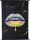 Hd collection wanddoek dollar zwart 105x3x136cm