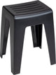 Wenko badkamerkruk kumba in zwart kunststof b38 x h47 x d32cm - douchekruk - douchezitje - douchestoel - belastbaarheid max. 120 kg