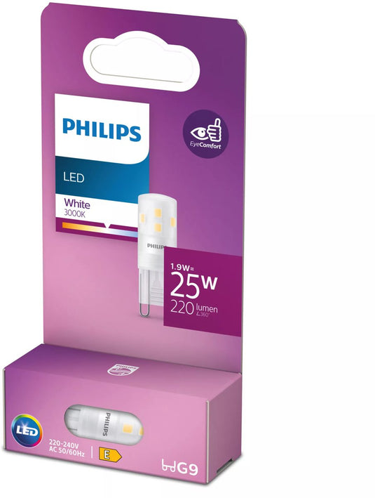 Philips led energiezuinige capsule transparant - 25 w - g9 - wit licht - bespaar op energiekosten