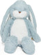 Bunnies by the bay floppy nibble konijn - knuffeldier - knuffel voor kinderen - geborduurde details - 34 cm - stormblauw