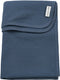Meyco baby jacquard ledikant deken - indigo - 100x150cm - 0.5 tog