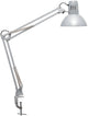 Maul study bureaulamp - metaal - zilver - e27 fitting - tafellamp met klem - zonder lichtbron