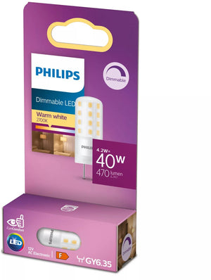 Philips led capsule dimbaar - 40 w - gy6.35 - warmwit licht
