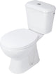 Differnz toiletpot duoblok staand achter onder onderuit wit