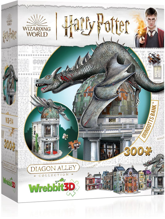 Wrebbit gringotts bank - harry potter - 3d puzzel - 300 stukjes