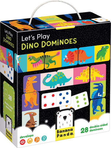 Banana panda laten we dino domino spelen 2+