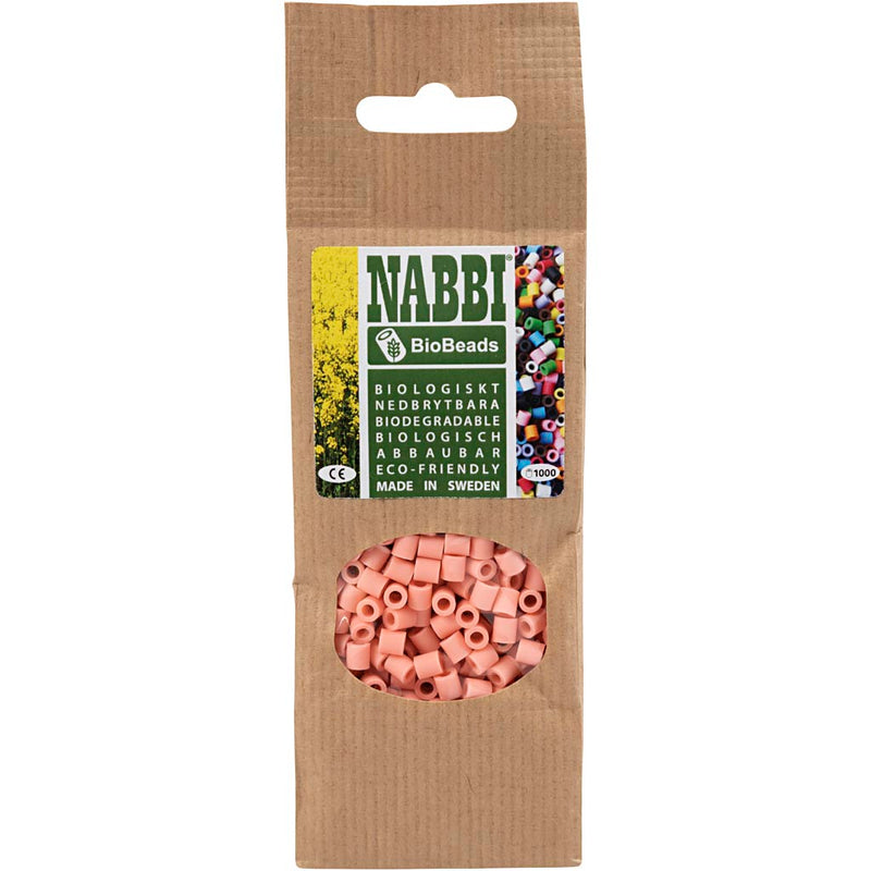 Load image into Gallery viewer, Creativ company nabbi biobeads 5x5mm salmon - 1000st.
