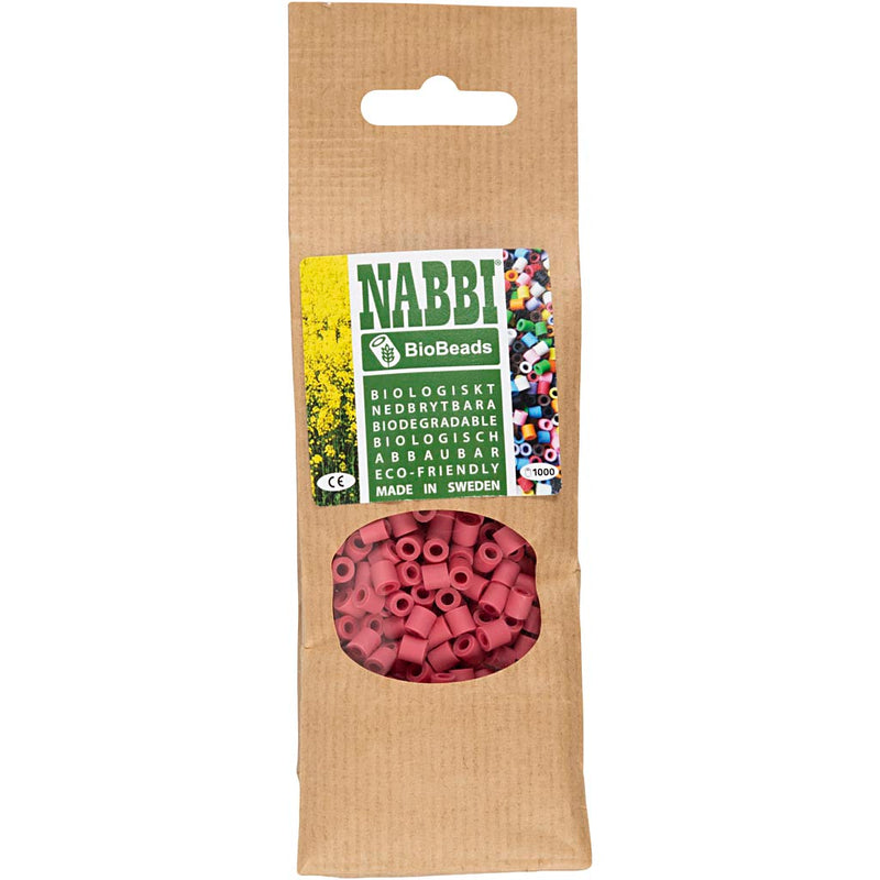 Load image into Gallery viewer, Creativ company https: www.cchobby.nl biobeads-van-nabbi-afm-5x5-mm-gatgrootte-2-5-mm-medium-rood-1000-stuk-1-doos
