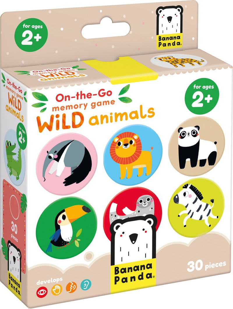 Afbeelding laden in galerijviewer, Banana panda on-the-go memo spel wilde dieren 2+
