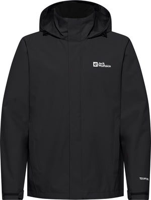 Jack wolfskin trailtime 2l jkt m heren outdoorjas - black