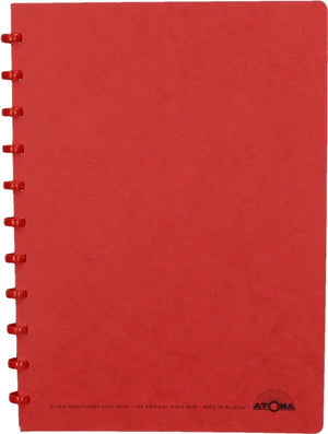 Atoma schrift | ft a4 | 144 bladzijden | geruit 5 mm | rood