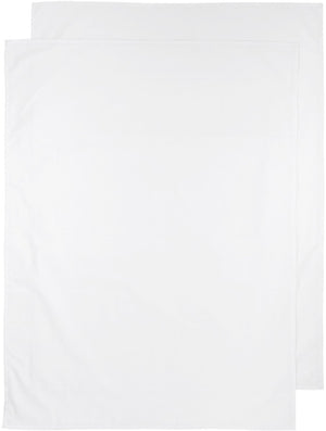 Meyco baby uni wieglaken - 2-pack - white - 75x100cm - 0.3 tog